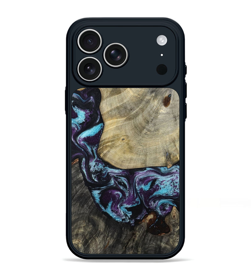 iPhone 17 Pro Max Wood Phone Case - Aylin (Purple, 805211)