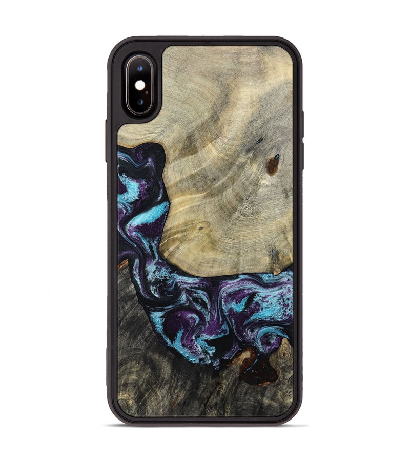 iPhone Xs Max Wood Phone Case - Aylin (Purple, 805211)