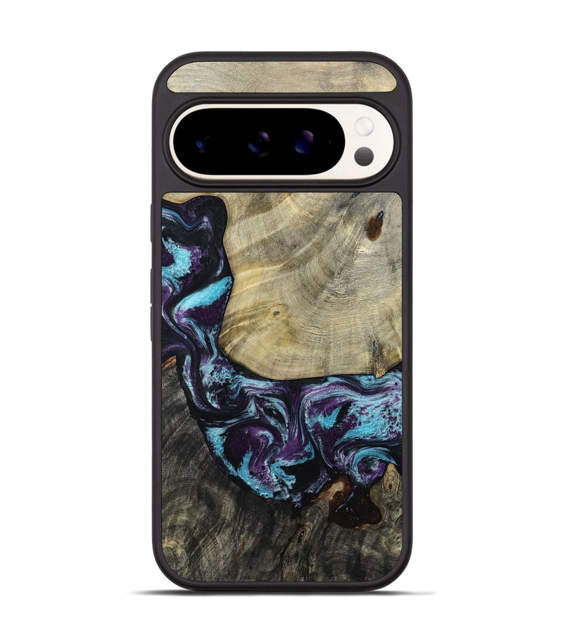 Pixel 9 Wood Phone Case - Aylin (Purple, 805211)