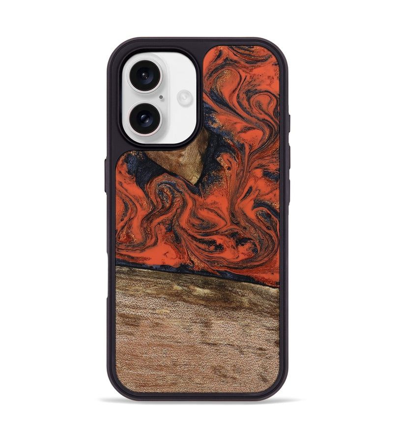 iPhone 17 Wood Phone Case - Vallie (Red, 805215)