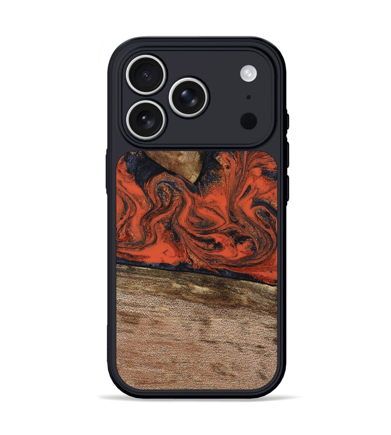 iPhone 17 Pro Wood Phone Case - Vallie (Red, 805215)