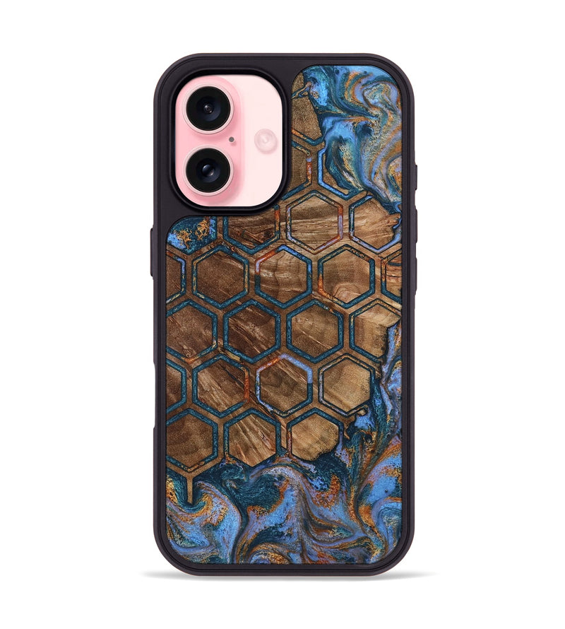 iPhone 16 Wood Phone Case - Kyree (Pattern, 805220)