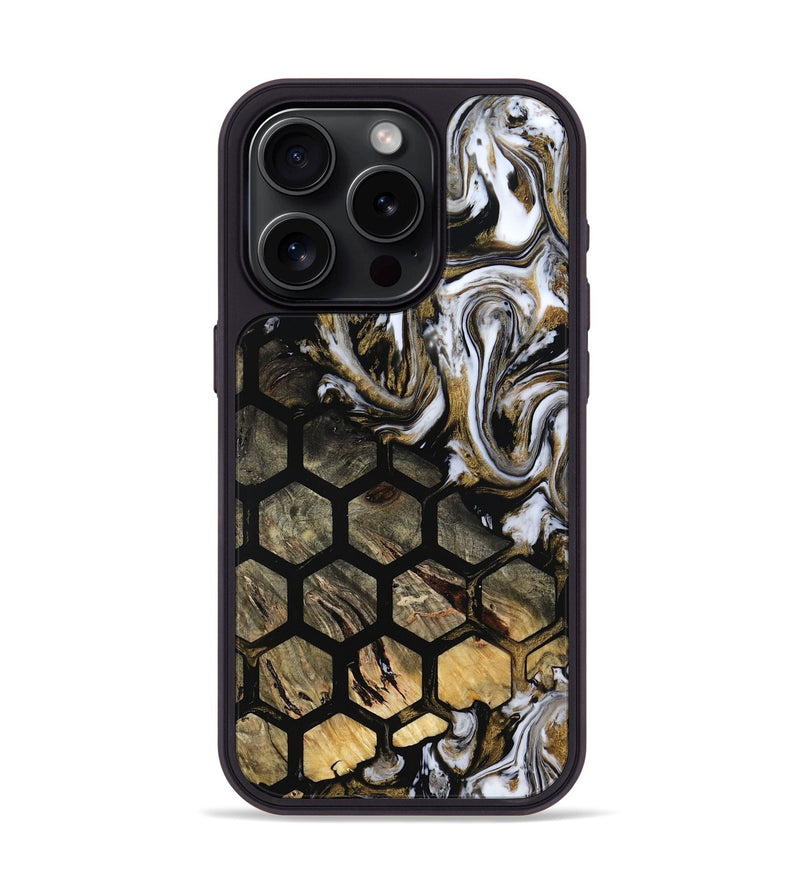 iPhone 15 Pro Wood Phone Case - Sudie (Pattern, 805221)