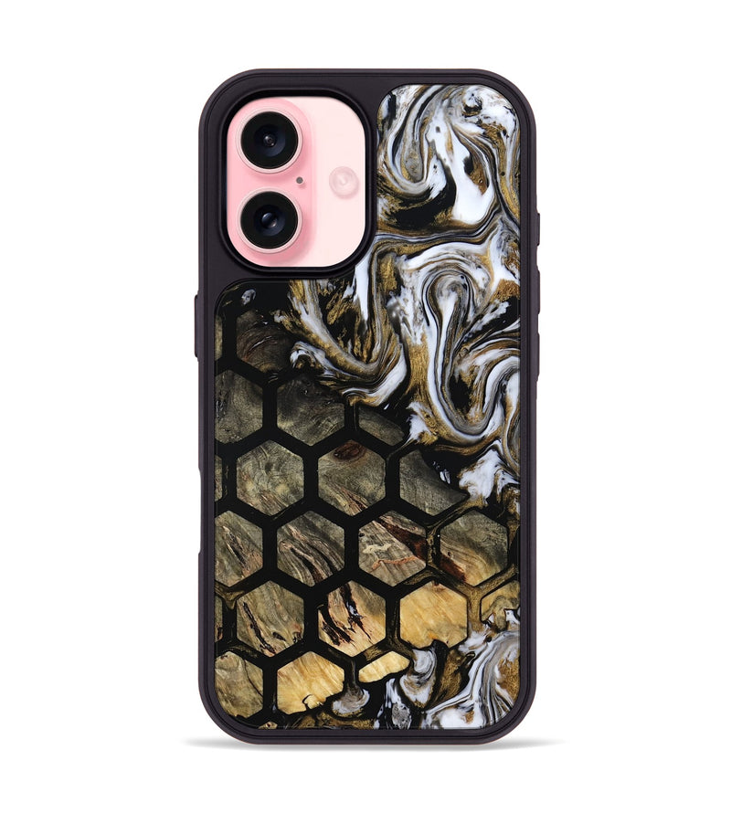 iPhone 16 Wood Phone Case - Sudie (Pattern, 805221)