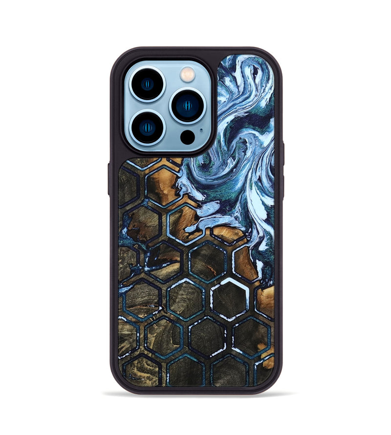 iPhone 14 Pro Wood Phone Case - Mason (Pattern, 805222)
