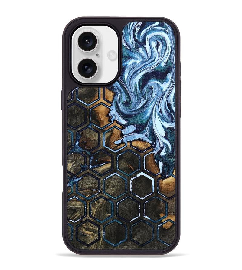 iPhone 16 Plus Wood Phone Case - Mason (Pattern, 805222)