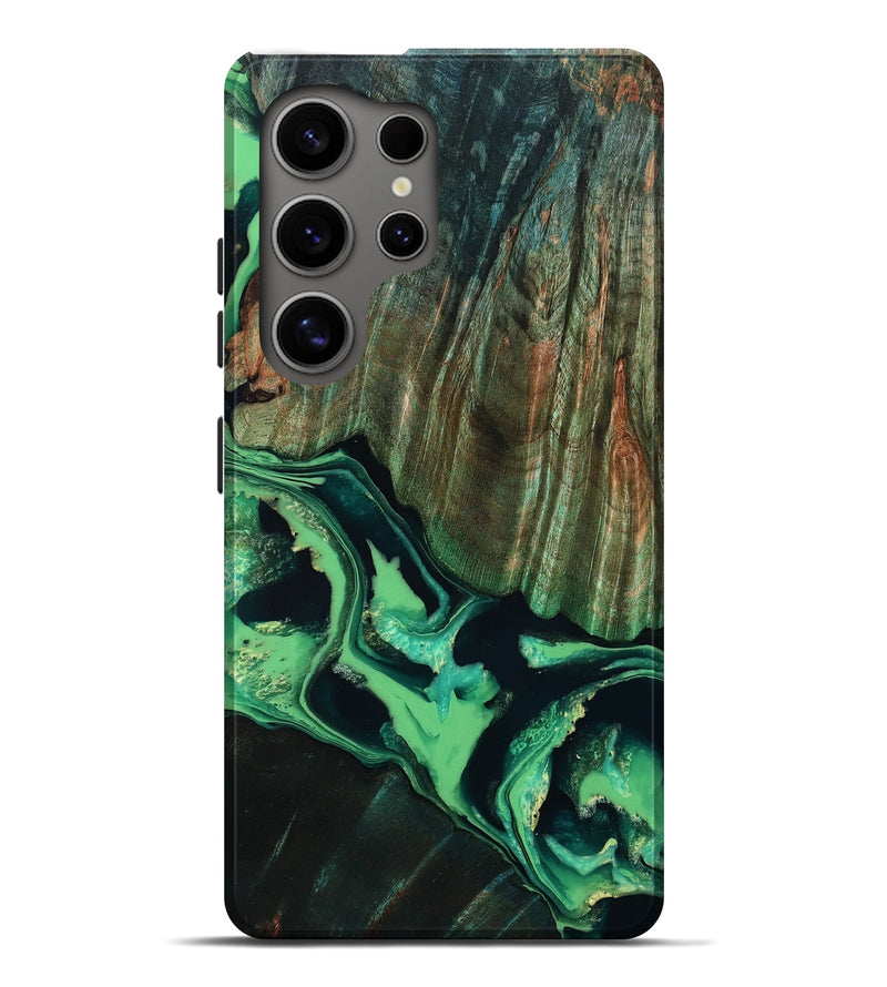 Galaxy S25 Ultra Wood Live Edge Phone Case - Nalani (Green, 805257)