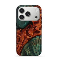 iPhone 17 Pro Wood Live Edge Phone Case - Bonny (Red, 805263)