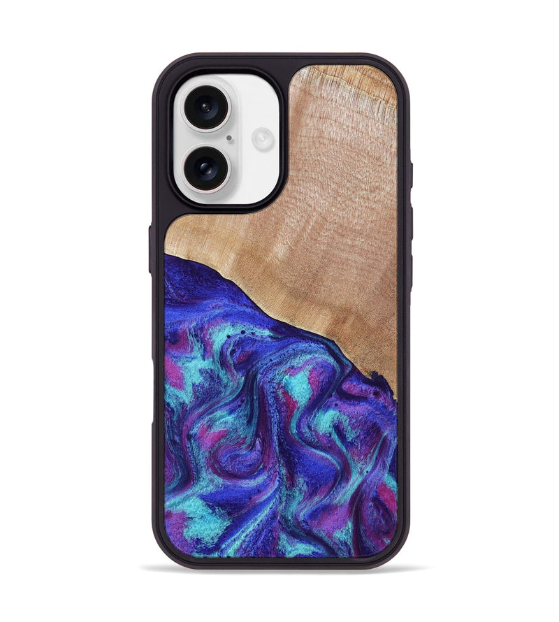 iPhone 17 Wood Phone Case - Elbert (Purple, 805272)