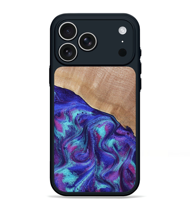 iPhone 17 Pro Max Wood Phone Case - Elbert (Purple, 805272)