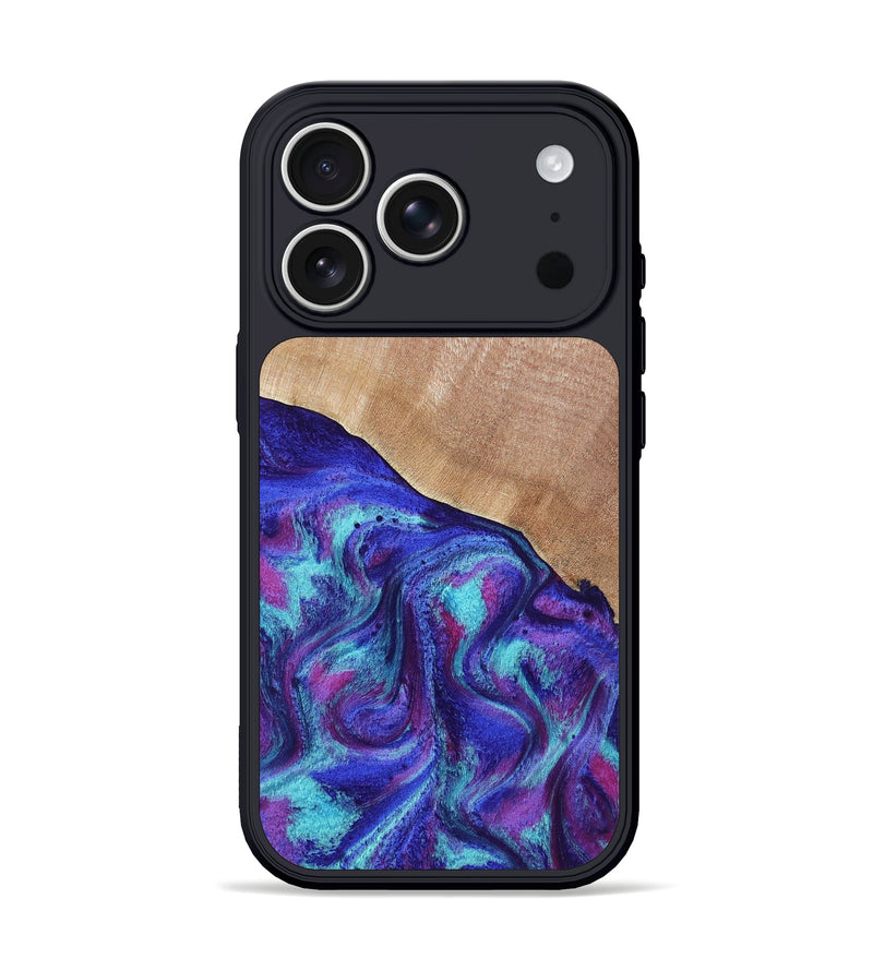 iPhone 17 Pro Wood Phone Case - Elbert (Purple, 805272)