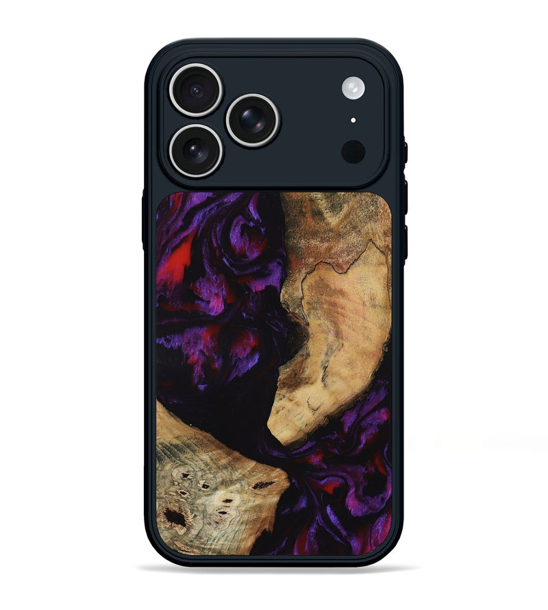 iPhone 17 Pro Max Wood Phone Case - Krysta (Purple, 805274)