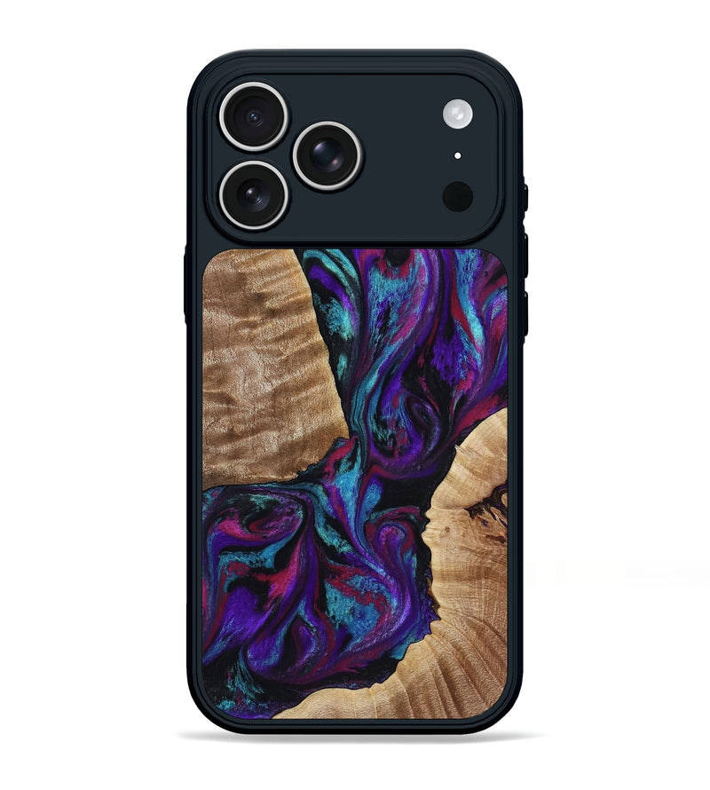 iPhone 17 Pro Max Wood Phone Case - Harlee (Purple, 805275)