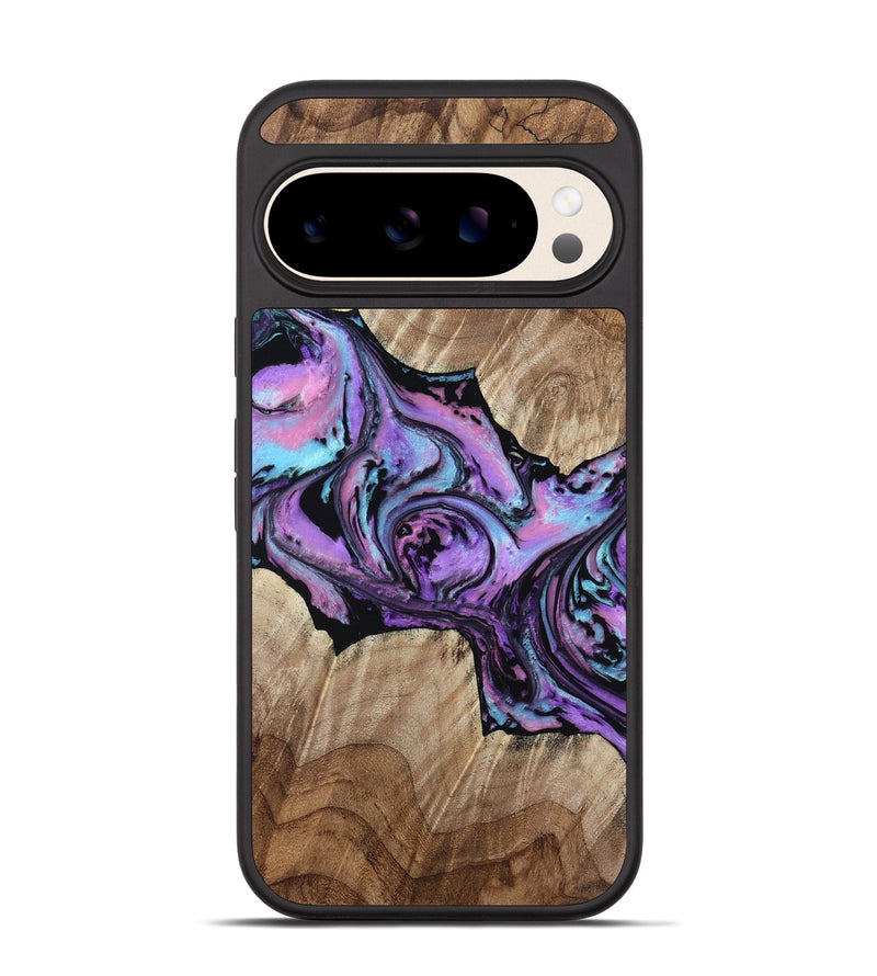 Pixel 10 Wood Phone Case - Tamera (Purple, 805278)