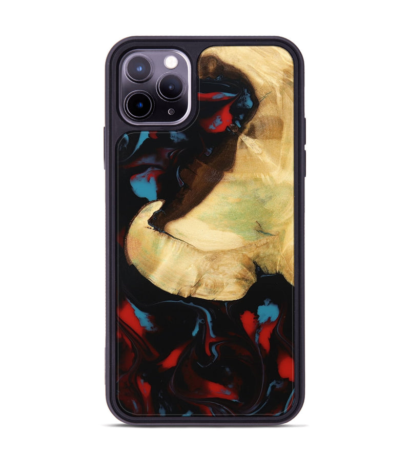 iPhone 11 Pro Max Wood Phone Case - Casimer (Red, 805280)