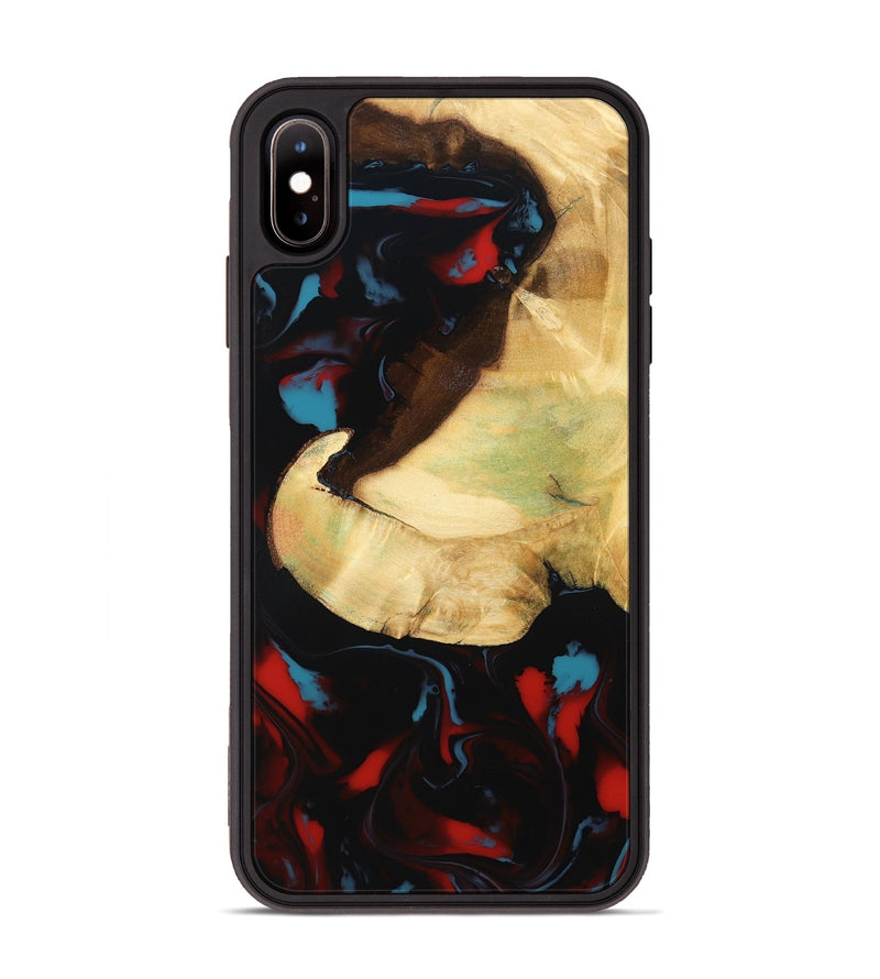 iPhone Xs Max Wood Phone Case - Casimer (Red, 805280)