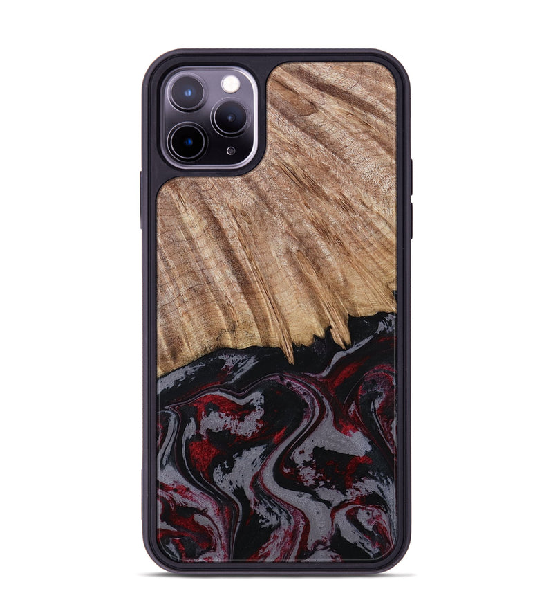 iPhone 11 Pro Max Wood Phone Case - Meyer (Red, 805282)