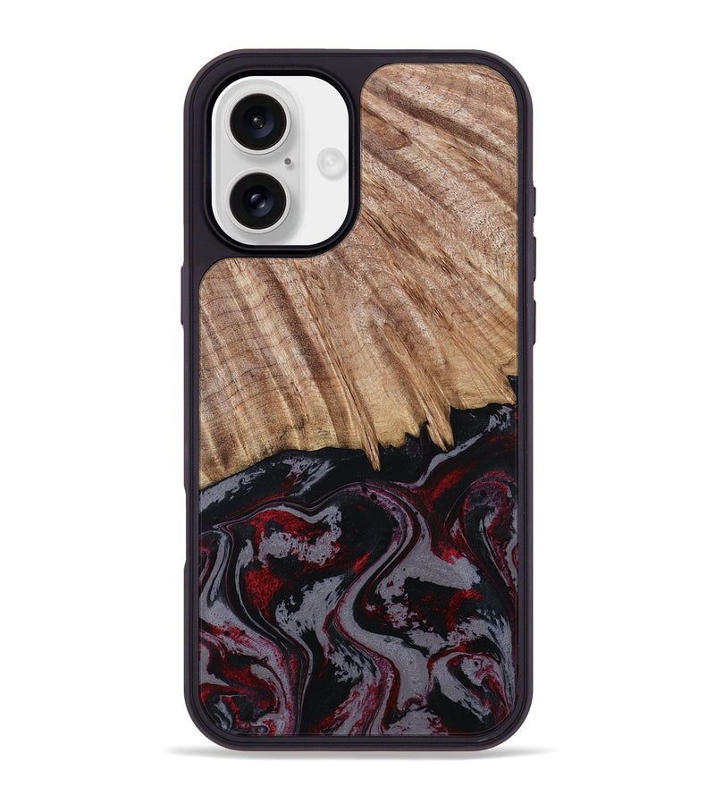 iPhone 16 Plus Wood Phone Case - Meyer (Red, 805282)