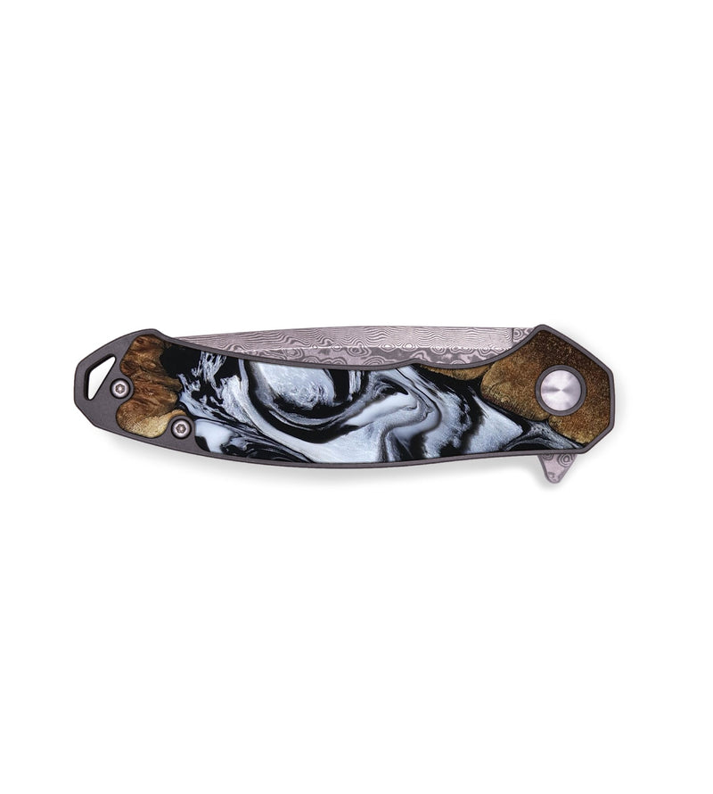 EDC Wood Pocket Knife - Genesis (Black & White, 805283)