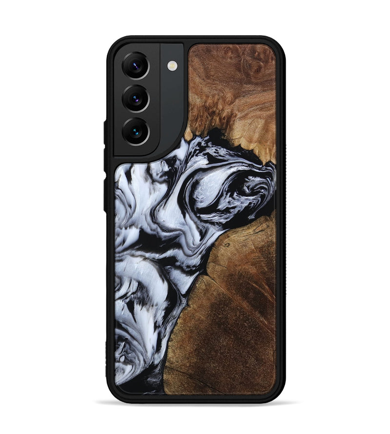 Galaxy S22 Plus Wood Phone Case - Genesis (Black & White, 805283)