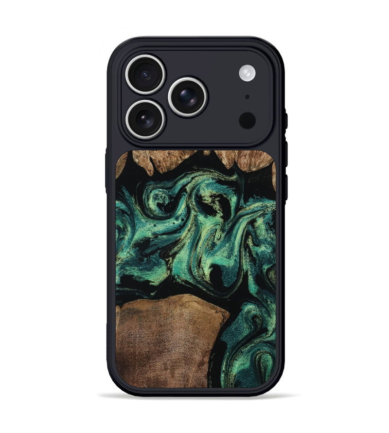 iPhone 17 Pro Wood Phone Case - Journee (Green, 805287)