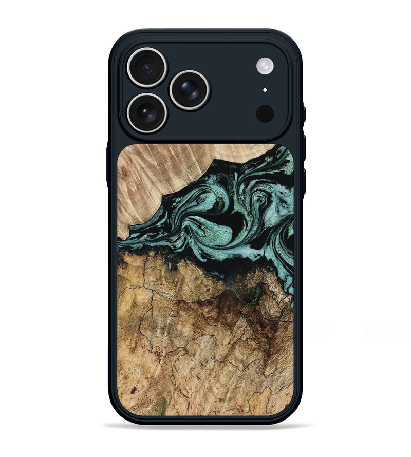 iPhone 17 Pro Max Wood Phone Case - Lauri (Green, 805289)
