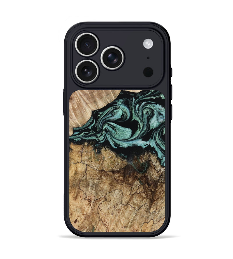iPhone 17 Pro Wood Phone Case - Lauri (Green, 805289)