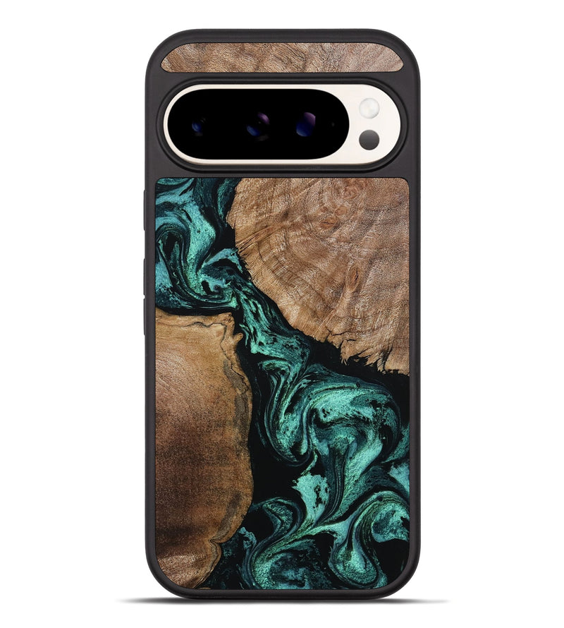 Pixel 10 Pro XL Wood Phone Case - Elvis (Green, 805290)