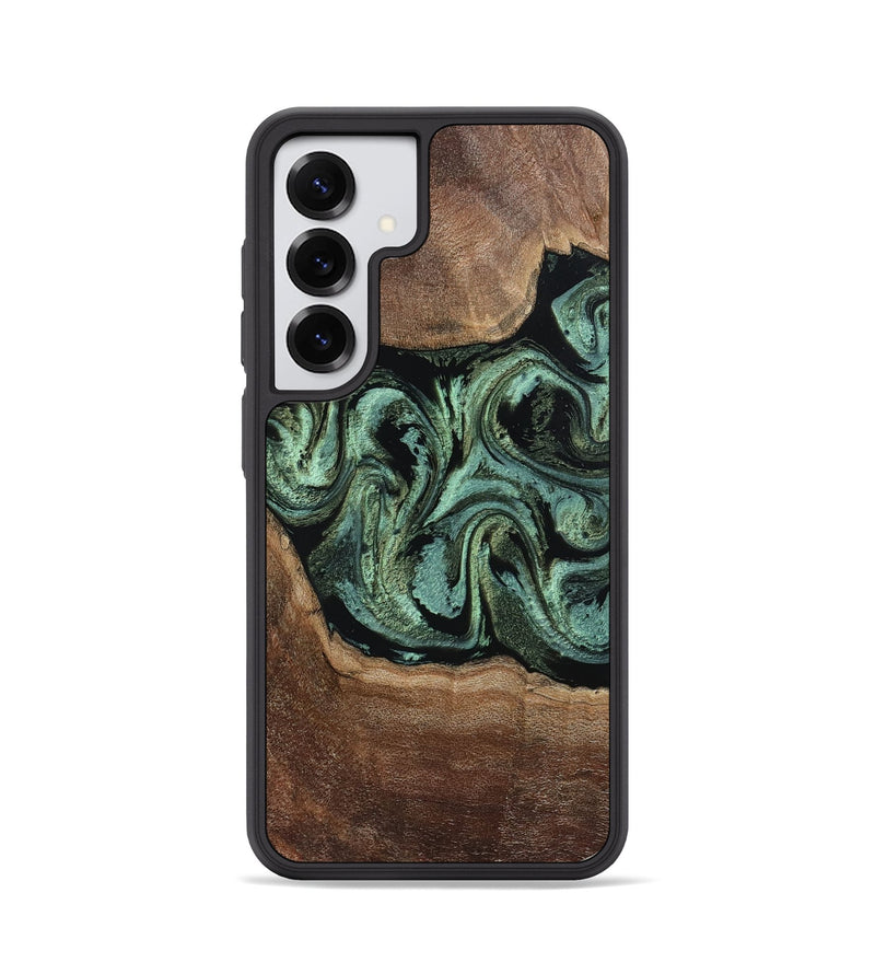 Galaxy S25 Wood Phone Case - Alycia (Green, 805291)