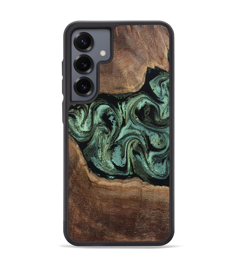 Galaxy S25 Plus Wood Phone Case - Alycia (Green, 805291)
