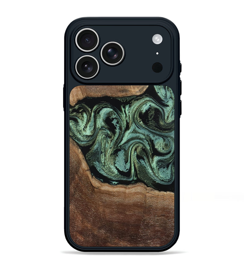 iPhone 17 Pro Max Wood Phone Case - Alycia (Green, 805291)