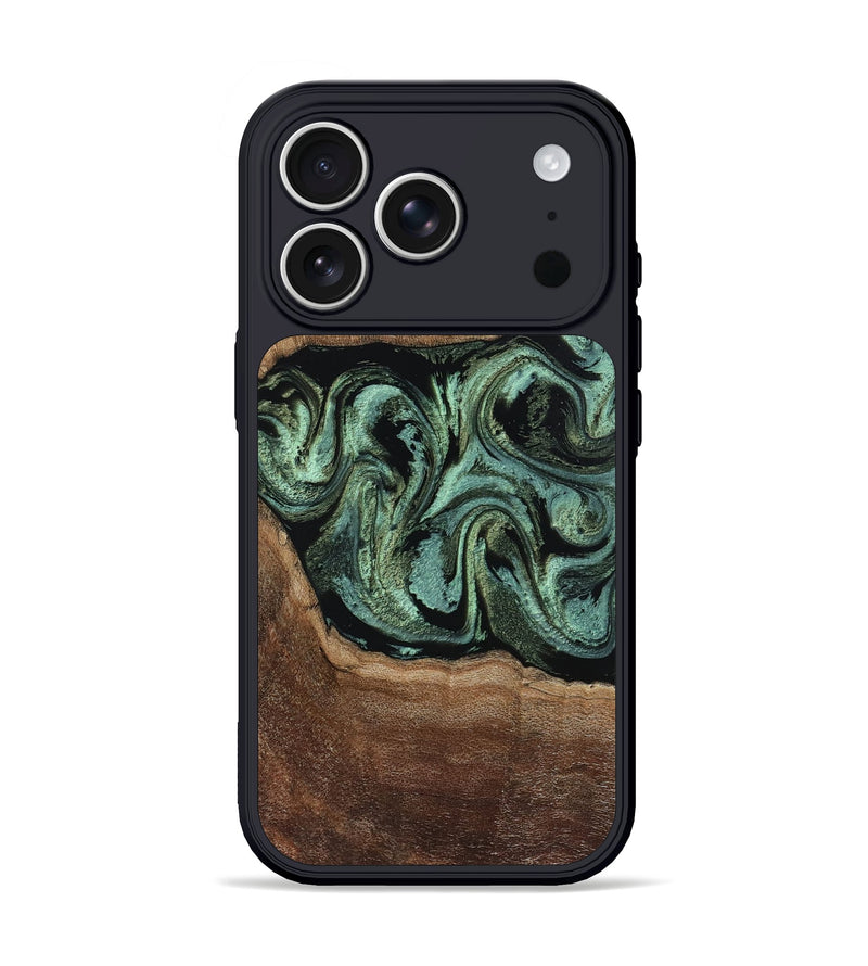 iPhone 17 Pro Wood Phone Case - Alycia (Green, 805291)