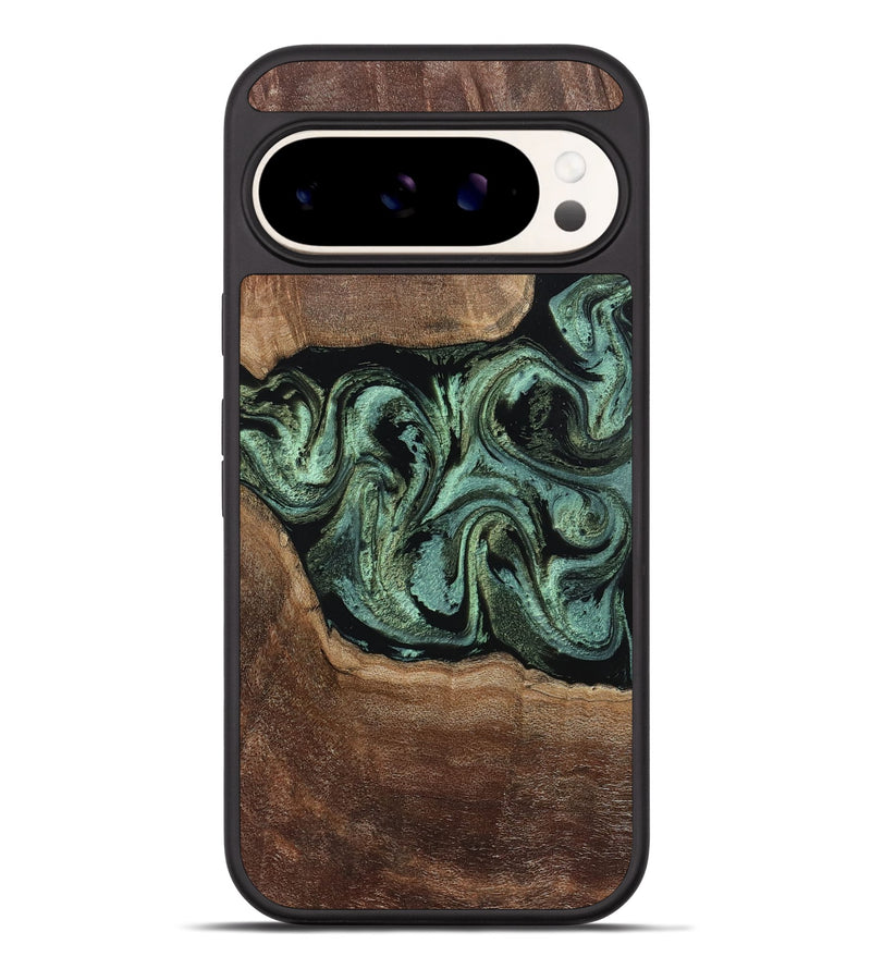 Pixel 9 Pro XL Wood Phone Case - Alycia (Green, 805291)