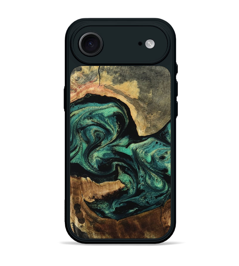iPhone 17 Air Wood Phone Case - Omer (Green, 805292)