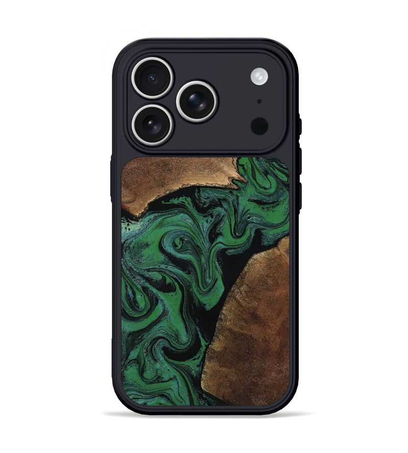 iPhone 17 Pro Wood Phone Case - Tamiko (Green, 805294)
