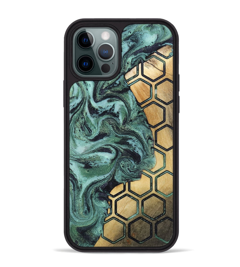 iPhone 12 Pro Max Wood Phone Case - Odie (Pattern, 805296)