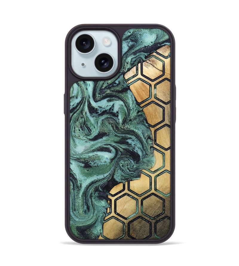 iPhone 15 Wood Phone Case - Odie (Pattern, 805296)