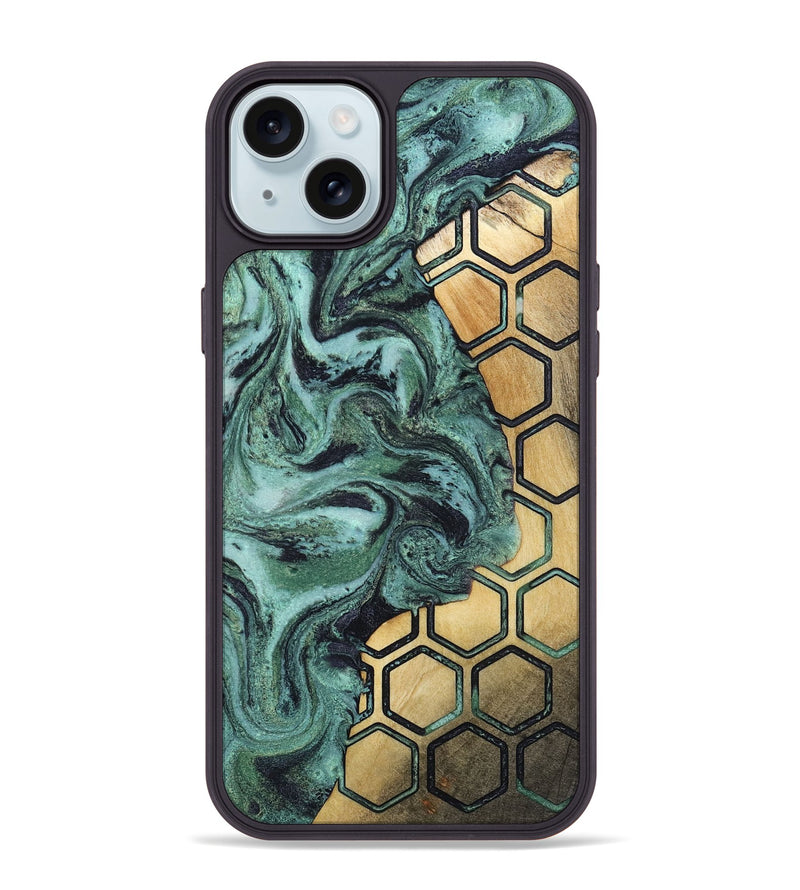 iPhone 15 Plus Wood Phone Case - Odie (Pattern, 805296)