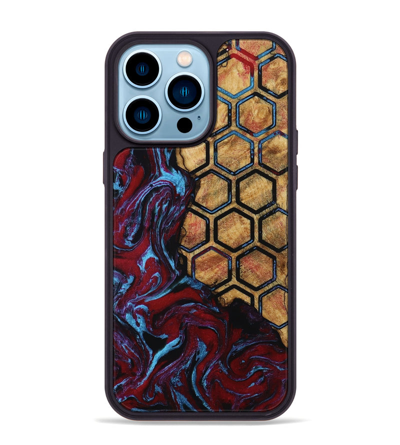 iPhone 14 Pro Max Wood Phone Case - Etha (Pattern, 805297)