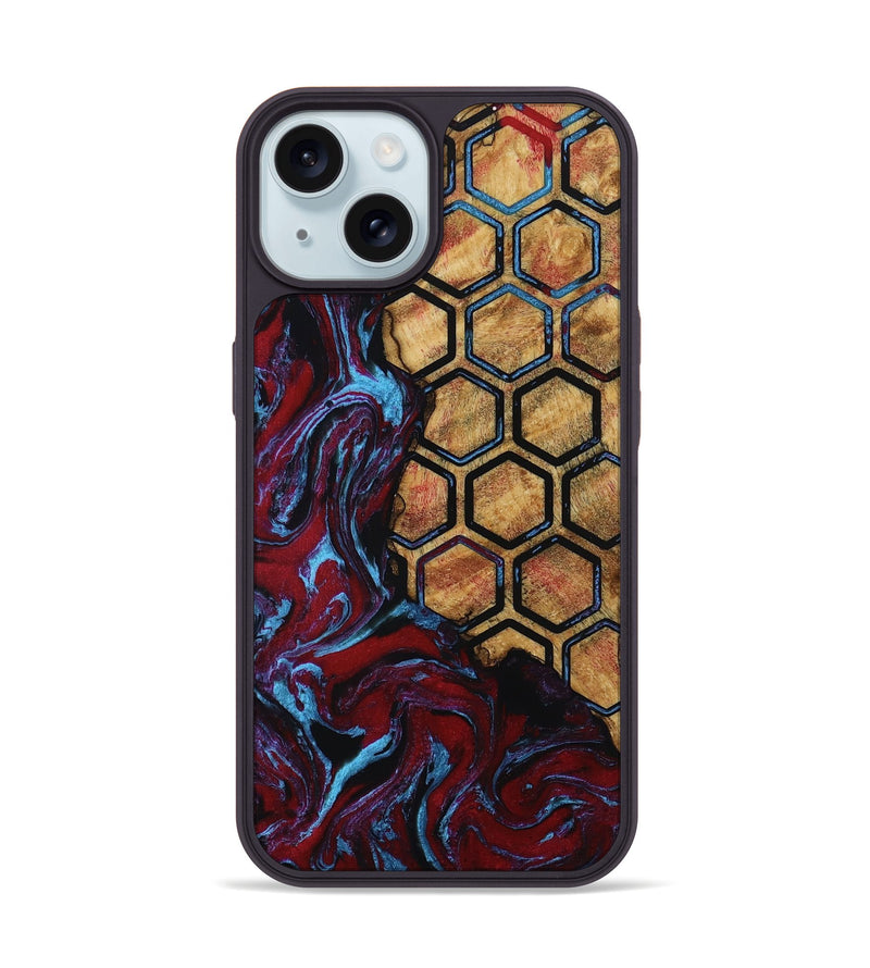 iPhone 15 Wood Phone Case - Etha (Pattern, 805297)