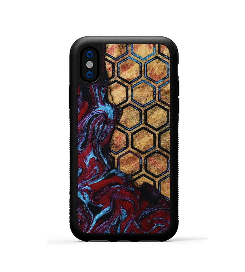 iPhone Xs Wood Phone Case - Etha (Pattern, 805297)