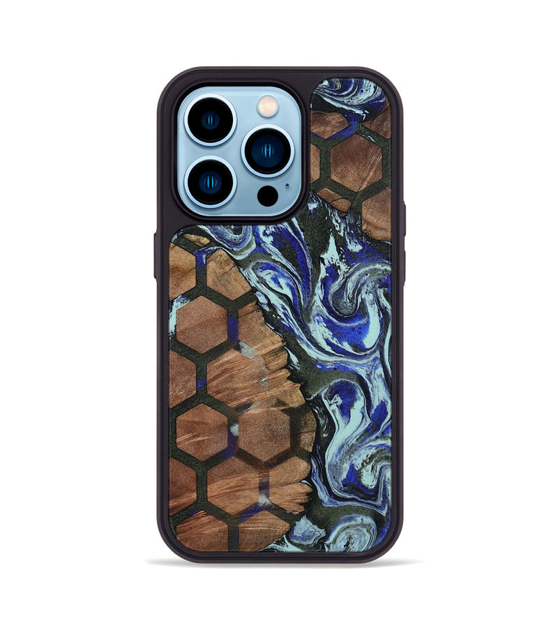 iPhone 14 Pro Wood Phone Case - Benicio (Pattern, 805305)