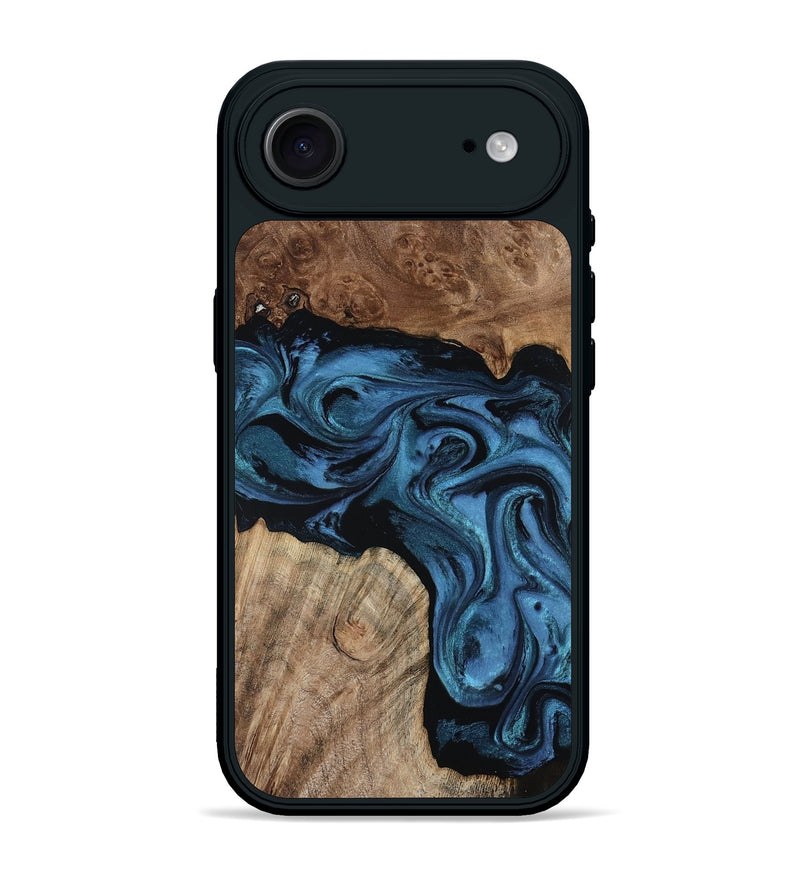 iPhone 17 Air Wood Phone Case - Annabel (Blue, 805323)