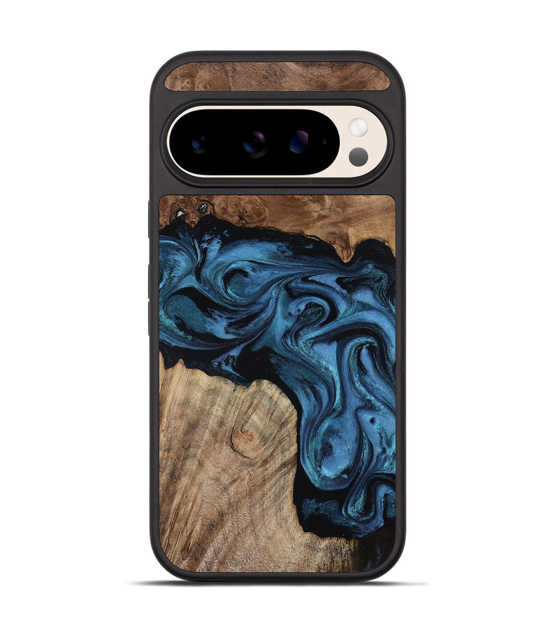 Pixel 10 Wood Phone Case - Annabel (Blue, 805323)