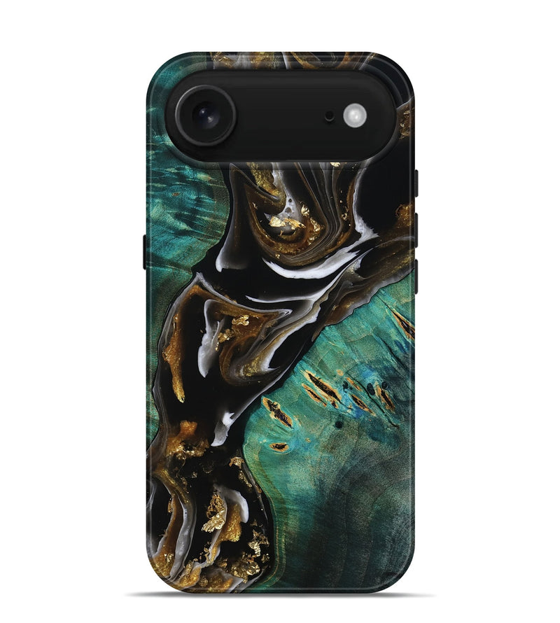 iPhone 17 Air Wood Live Edge Phone Case - Maddie (Black & White, 805367)
