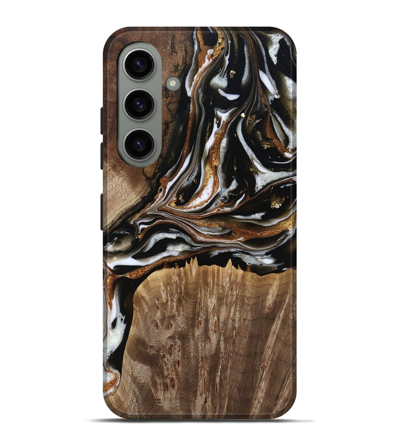 Galaxy S24 Plus Wood Live Edge Phone Case - Cole (Black & White, 805372)