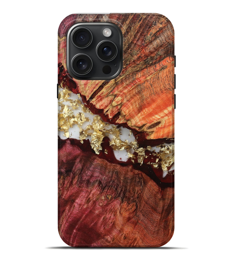 iPhone 16 Pro Max Wood Live Edge Phone Case - Berkley (Double Dyed, 805373)