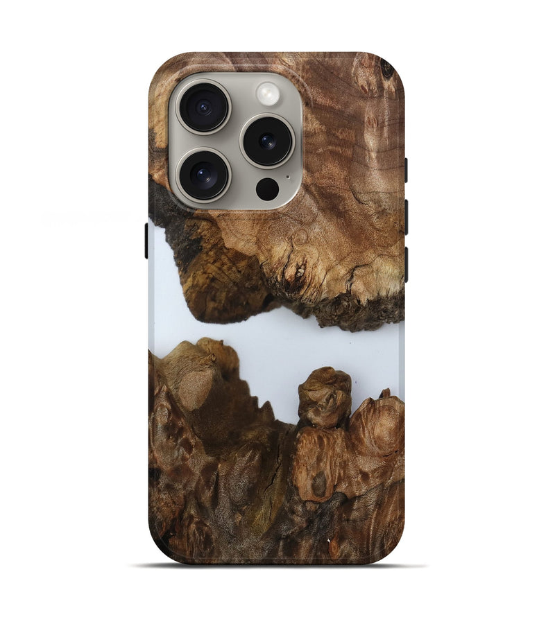 iPhone 16 Pro Wood Live Edge Phone Case - Ella (Clear, 805376)
