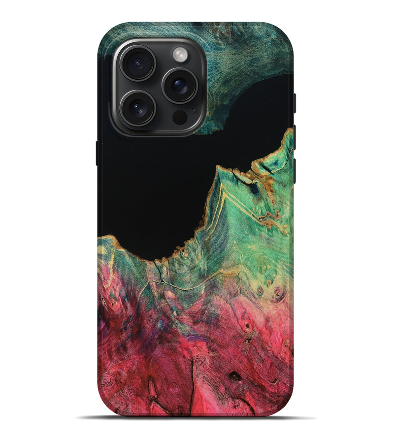 iPhone 16 Pro Max Wood Live Edge Phone Case - Carlee (Double Dyed, 805381)