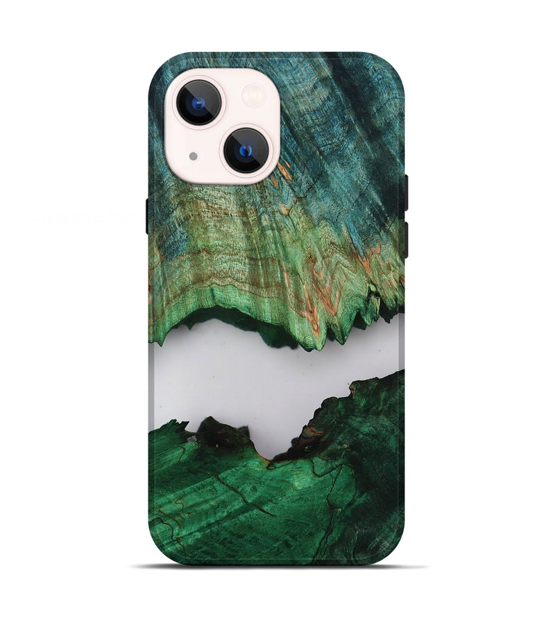 iPhone 13 Wood Live Edge Phone Case - Dorthy (Clear, 805387)